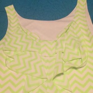 Neon chevron dress